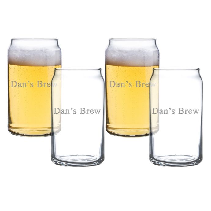Carved Solutions Beer Can Glasses (Set of 4) Bed Bath & Beyond