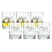 Carved Solutions Mr. & Mrs. Double Old-Fashioned Glasses (Set of 6)