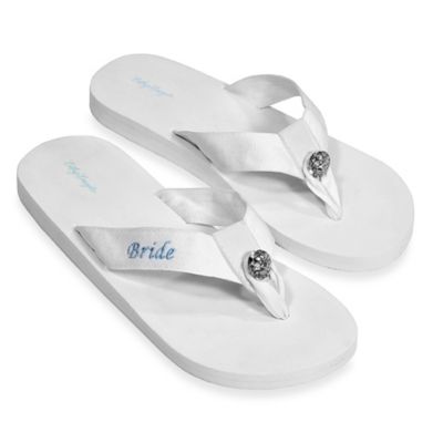 bride flip flops