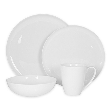 Nevaeh White&reg; by Fitz and Floyd&reg; Coupe Dinnerware Collection. View a larger version of this product image.
