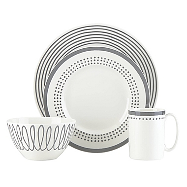 kate spade new york Charlotte Street&trade; East Dinnerware Collection in Slate. View a larger version of this product image.