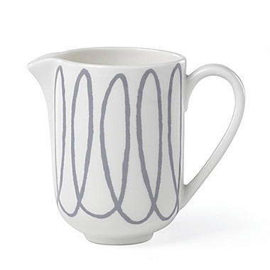 kate spade new york Charlotte Street&trade; Creamer in White/Slate. View a larger version of this product image.