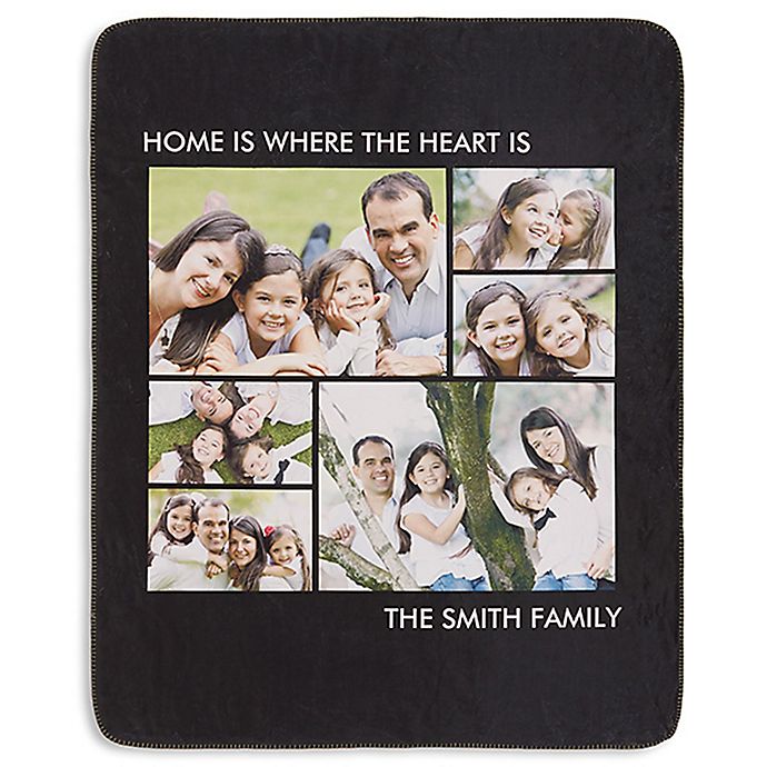 Alternate image 1 for Picture Perfect 6-Photo Premium Sherpa Throw Blanket