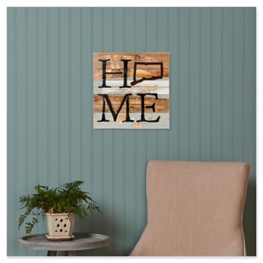 Sweet Bird & Co.&trade; Connecticut Home State 14-Inch x 14-Inch Reclaimed Wood Wall Art. View a larger version of this product image.