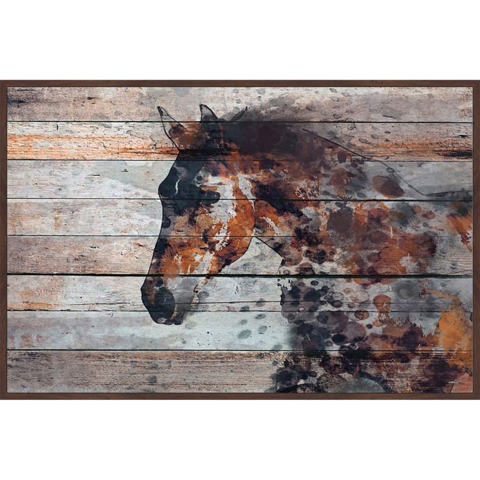 Marmont Hill Fire Horse Framed Canvas Wall Art Bed Bath Beyond