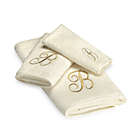 Alternate image 0 for Avanti Premier Gold Script Monogram Fingertip Towel in Ivory