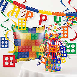 Creative Converting Building Blocks Party Birthday Decor Kit