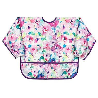 Bumkins&reg; Size 6-24M Watercolor Sleeved Bib. View a larger version of this product image.