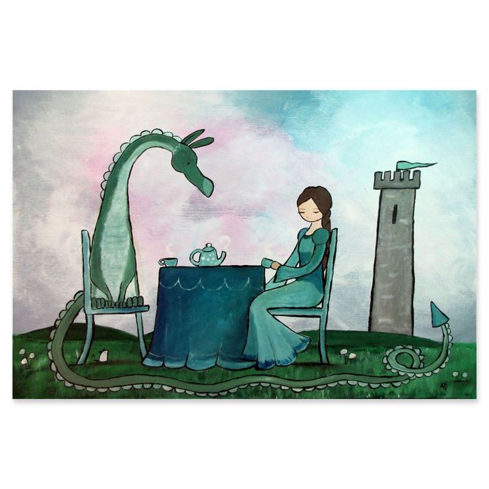 Marmont Hill Tea With A Dragon Canvas Wall Art Bed Bath Beyond