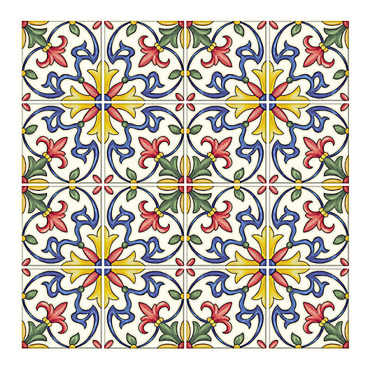 Alternate image 1 for Tuscan Tile Peel and Stick Multicolor Backsplash Tiles