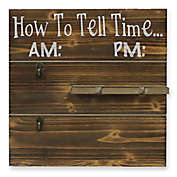 Splash &quot;How to Tell Time&quot; Wall Mount Mug and Wine Glass Holder