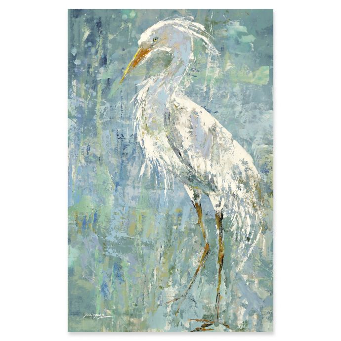 "White Heron" Canvas Wall Art | Bed Bath & Beyond