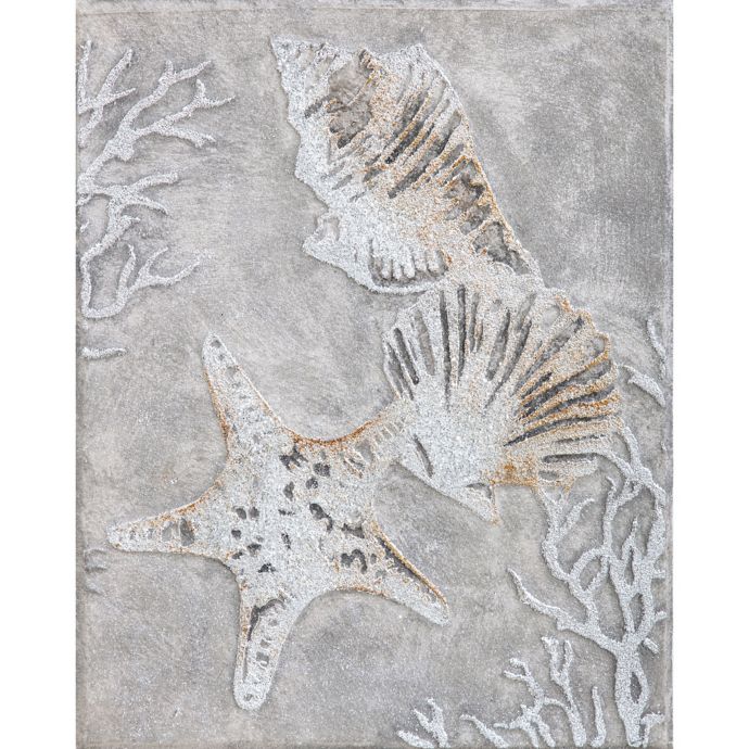 Glitter Seashells Canvas Wall Art Bed Bath Beyond