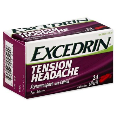 Excedrin&reg; 24-Count Aspirin-Free Tension Headache Pain Reliever Caplets