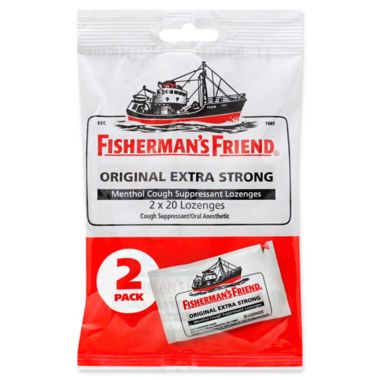 Fisherman's Friend&reg; 2-Pack 40-Count Original Extra Strong Cough Suppressant Lozenges. View a larger version of this product image.