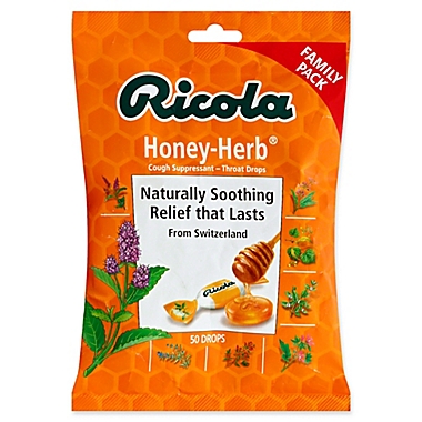 Ricola&reg; Original Natural Honey-Herb Cough Suppressant 50-Count Family Pack Throat Drops. View a larger version of this product image.