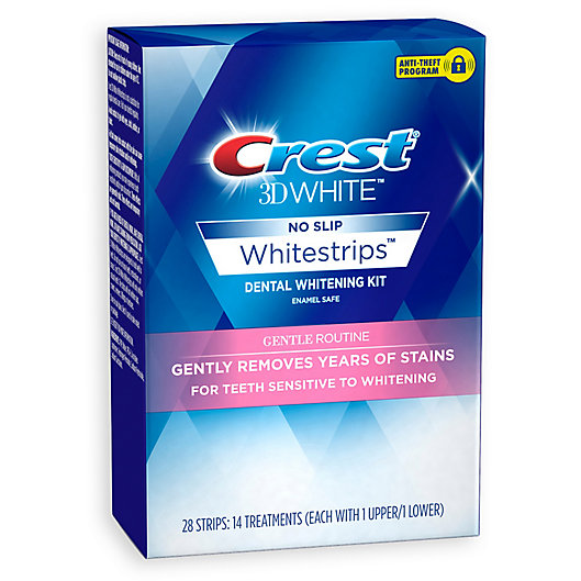Alternate image 1 for Crest® 3D White™ No Slip Whitestrips™ 14-Count Gentle Routine Whitening Kit