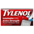 Alternate image 1 for Tylenol&reg; Extra Strength 24-Count 500 mg Pain Reliever Fever Reducer Rapid Release GelCaps