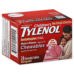 Tylenol® 24- Count Children's Pain and Fever 160 mg Chewable Tablets in Bubblegum Flavor