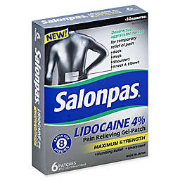 Salonpas® 6-Count Maximum Strength Lidocaine 4% Pain Relieving Gel-Patch