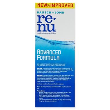Bausch+ Lomb Renu&reg; 12 fl. oz. Advanced Formula Multi-Purpose Solution. View a larger version of this product image.