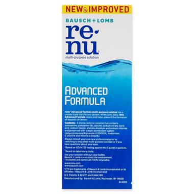 Bausch + Lomb 2-Count 12 fl. oz. ReNu&reg; Advanced Formula Multi-Purpose Contact Lens Solution. View a larger version of this product image.