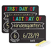 Pearhead First and Last Day Photo Background Chalkboard Signs (Set of 2)