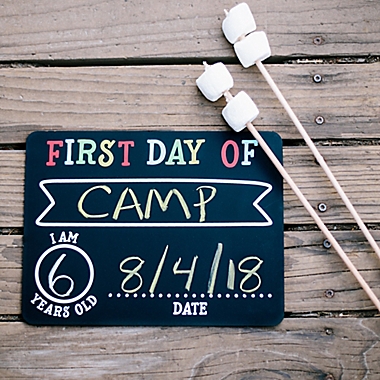 Pearhead First and Last Day Photo Background Chalkboard Signs (Set of 2). View a larger version of this product image.