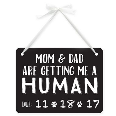 Pearhead&reg; Pet&#39;s Baby Announcement Chalkboard. View a larger version of this product image.