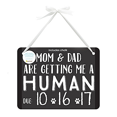 Pearhead&reg; Pet&#39;s Baby Announcement Chalkboard. View a larger version of this product image.