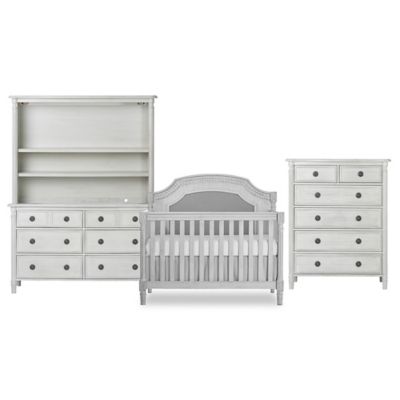 evolur julienne crib antique grey mist