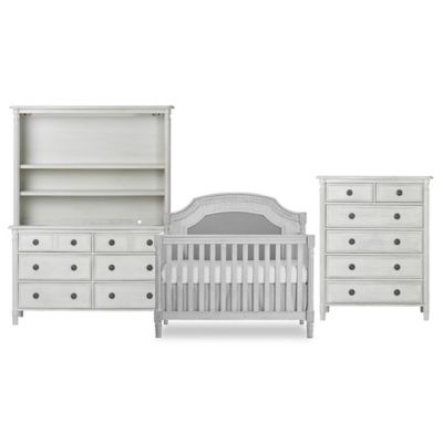 antique grey crib