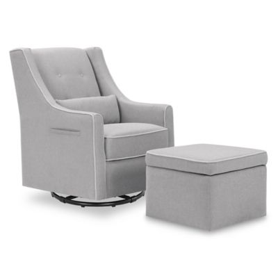 light grey glider chair