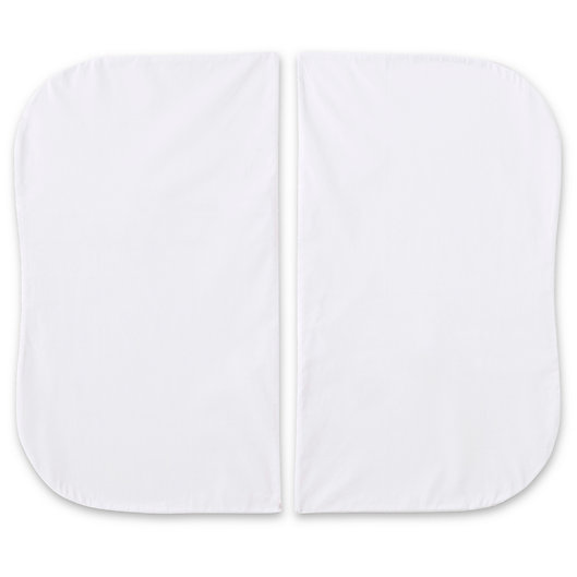 Alternate image 1 for HALO® Bassinest® Twin Sleeper Cotton Fitted Sheets in White (Set of 2)