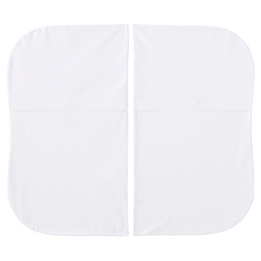 HALO&reg; Bassinest&reg; Twin Sleeper Cotton Fitted Sheets in White (Set of 2). View a larger version of this product image.