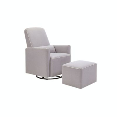 baby cache vienna glider and ottoman in dark grey