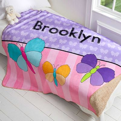 Round Colorful Butterflies and Flowers Blanket Soft and Cozy Fleece Throw Blankets Circle Fluffy Blanket Bed Blanket for Home Bed Couch Travel（47in/60in）