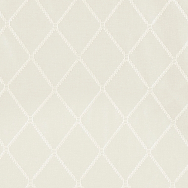 Madison Park Irina Diamond Sheer 84-Inch Rod Pocket Window Curtain Panel in Ivory (Single). View a larger version of this product image.