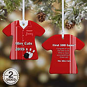 Bowling T-Shirt 2-Sided Christmas Ornament