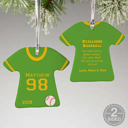 Baseball Sports Jersey T-Shirt Christmas Ornament Collection