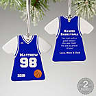Alternate image 0 for Basketball Sports Jersey T-Shirt Christmas Ornament Collection