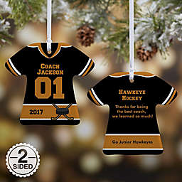 #1 Coach Jersey T-Shirt Christmas Ornament Collection