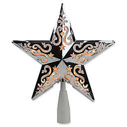 Northlight 8.5-Inch Lighted Star Christmas Tree Topper in Silver