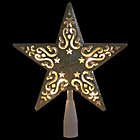 Alternate image 1 for Northlight 8.5-Inch Glitter Star Tree Topper with Clear Lights