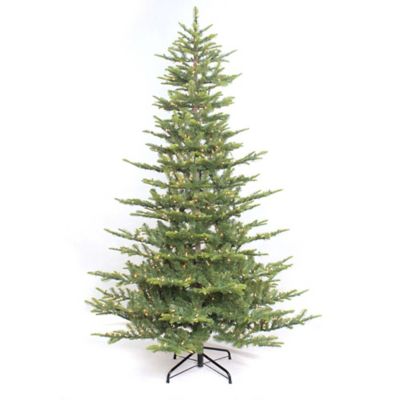 Puleo International 6.5-Foot Fir Pre-Lit Artificial Christmas Tree with Clear Lights