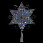 Alternate image 1 for Snowflake 10-Inch 20-Light Star Christmas Tree Topper in Silver