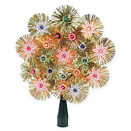 Northlight 8-Inch Lighted Christmas Tree Topper in Gold