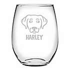 Alternate image 0 for Susquehanna Glass Labrador Retriever Face Stemless Wine Glasses (Set of 4)