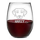 Alternate image 1 for Susquehanna Glass Labrador Retriever Face Stemless Wine Glasses (Set of 4)