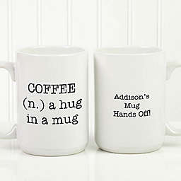 Expressions 15 oz. Coffee Mug in White